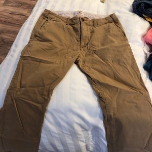 Hollister dark khaki chinos
